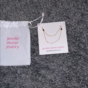 Gold star double layered necklace